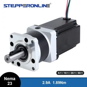 STEPPERONLINE NEMA 23 Stepper Motor with Planetary Gearbox