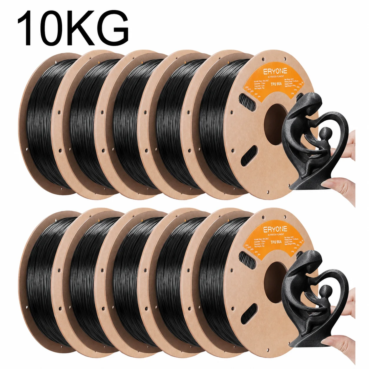 ERYONE TPU 90A Flexible Filament 1.75mm, 1 kg to 6 kg