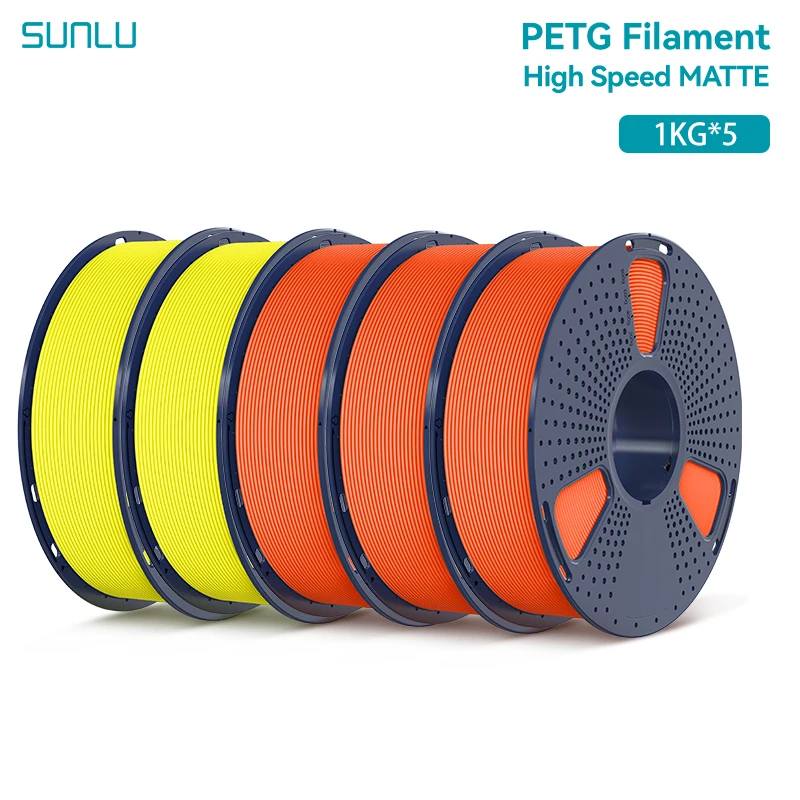 SUNLU High Speed Matte PETG Filament 1.75mm, 5 kg, 3OR 2YL