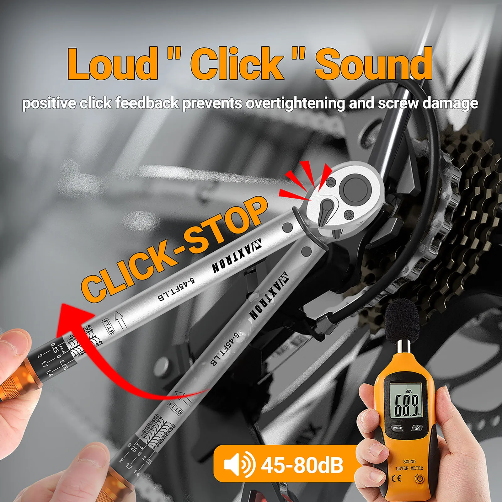 Waxtron Click Torque Wrench, 1/4", 3/8" or 1/2" Drive – photo 5
