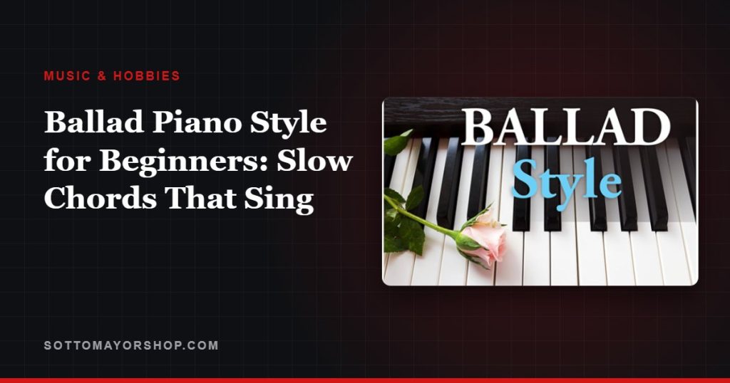Ballad Piano Style for Beginners: Slow Chords That Sing