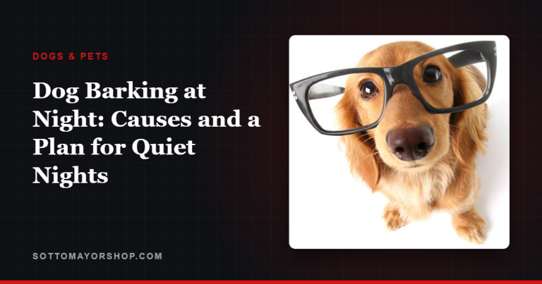 Dog Barking at Night: Causes and a Plan for Quiet Nights