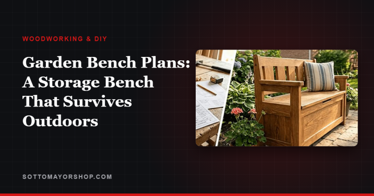 Garden Bench Plans: A Storage Bench That Survives Outdoors
