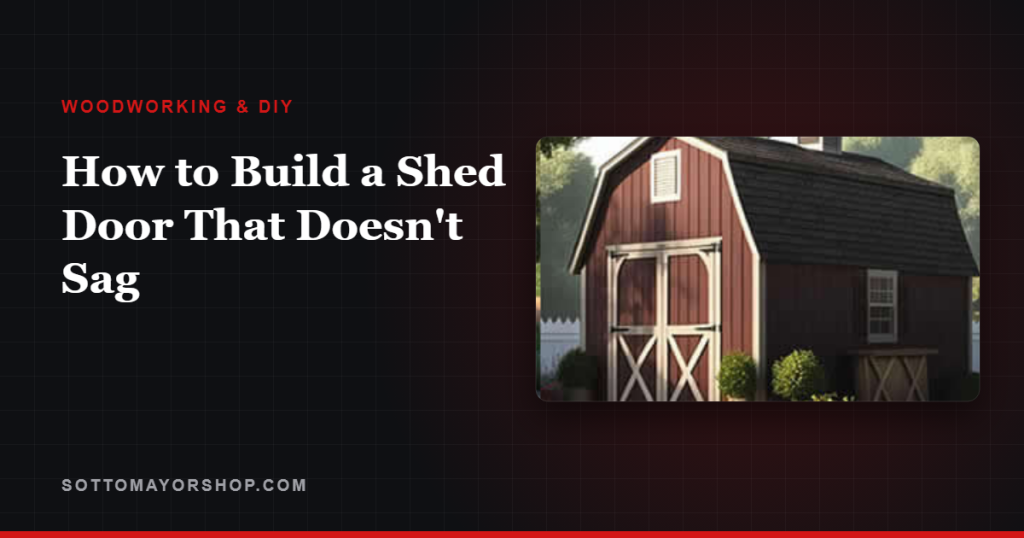 How to Build a Shed Door That Doesn't Sag