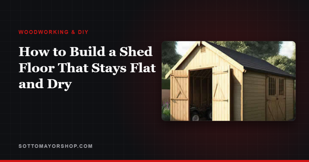 How to Build a Shed Floor That Stays Flat and Dry