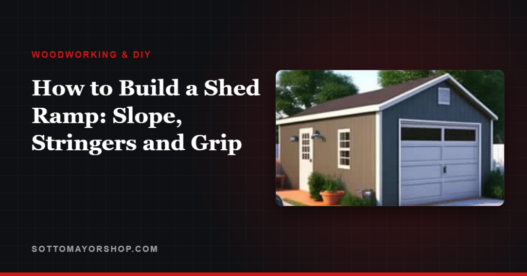 How to Build a Shed Ramp: Slope, Stringers and Grip