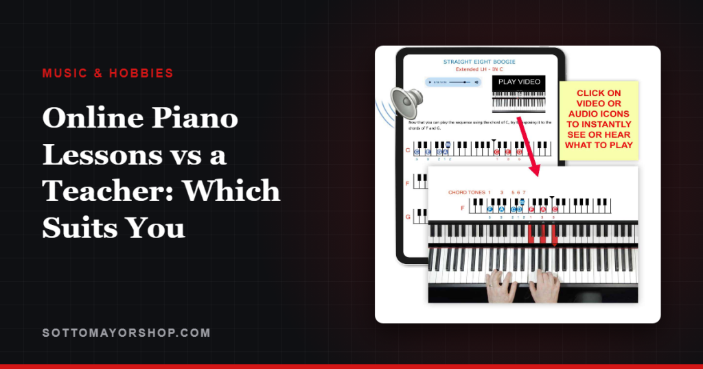 Online Piano Lessons vs a Teacher: Which Suits You