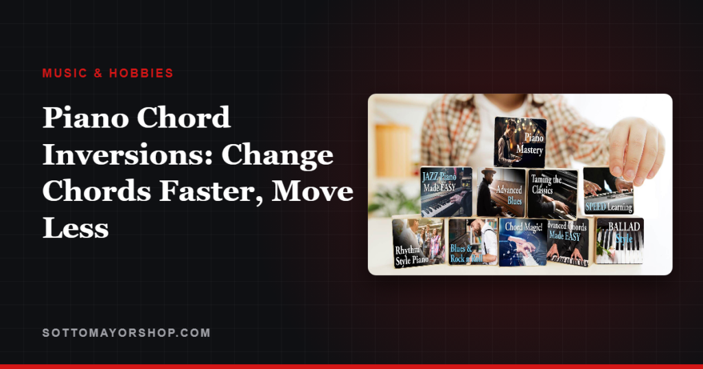 Piano Chord Inversions: Change Chords Faster, Move Less