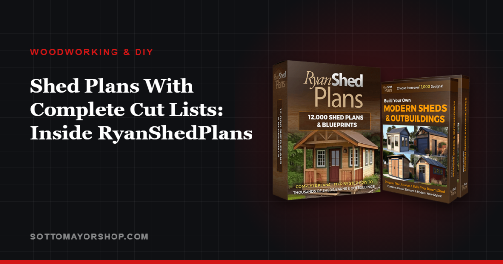 Shed Plans With Complete Cut Lists: Inside RyanShedPlans — official product image