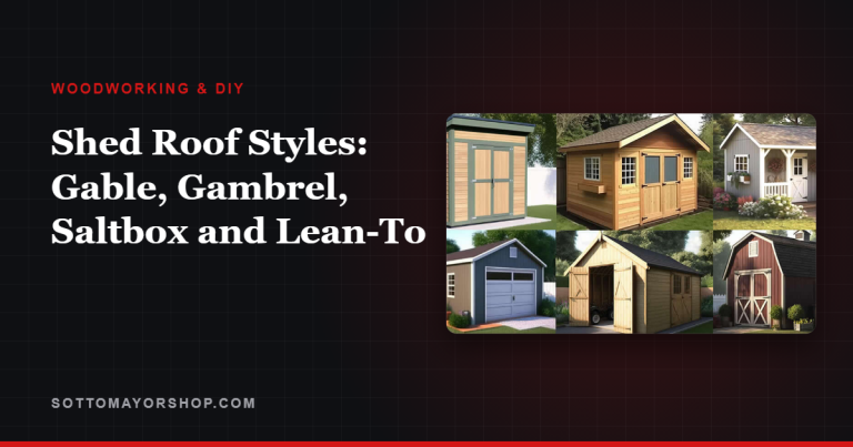Shed Roof Styles: Gable, Gambrel, Saltbox and Lean-To