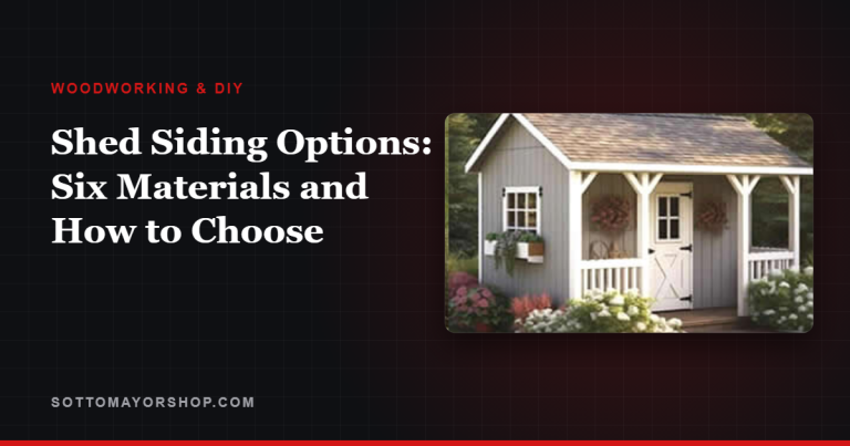 Shed Siding Options: Six Materials and How to Choose