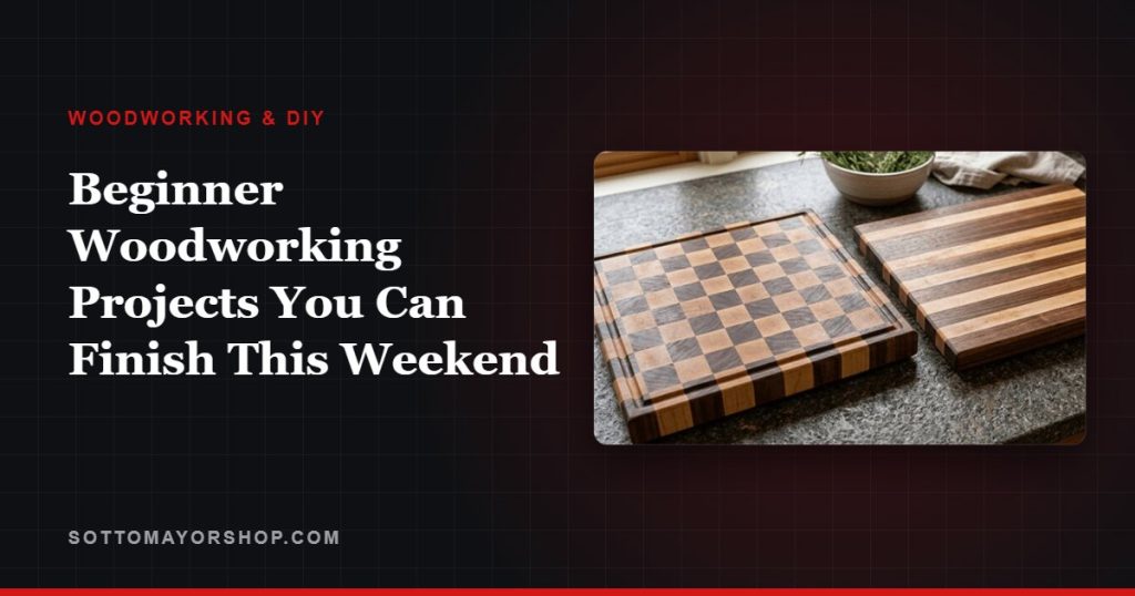 Beginner Woodworking Projects You Can Finish This Weekend