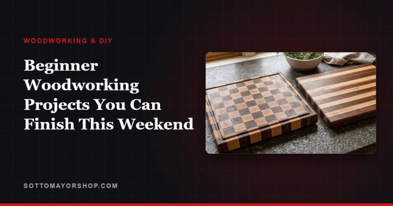 Beginner Woodworking Projects You Can Finish This Weekend