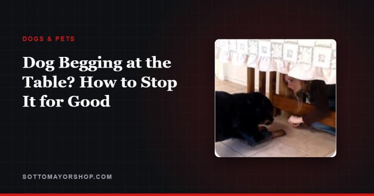 Dog Begging at the Table? How to Stop It for Good