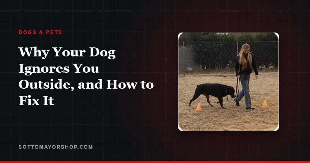 Why Your Dog Ignores You Outside, and How to Fix It