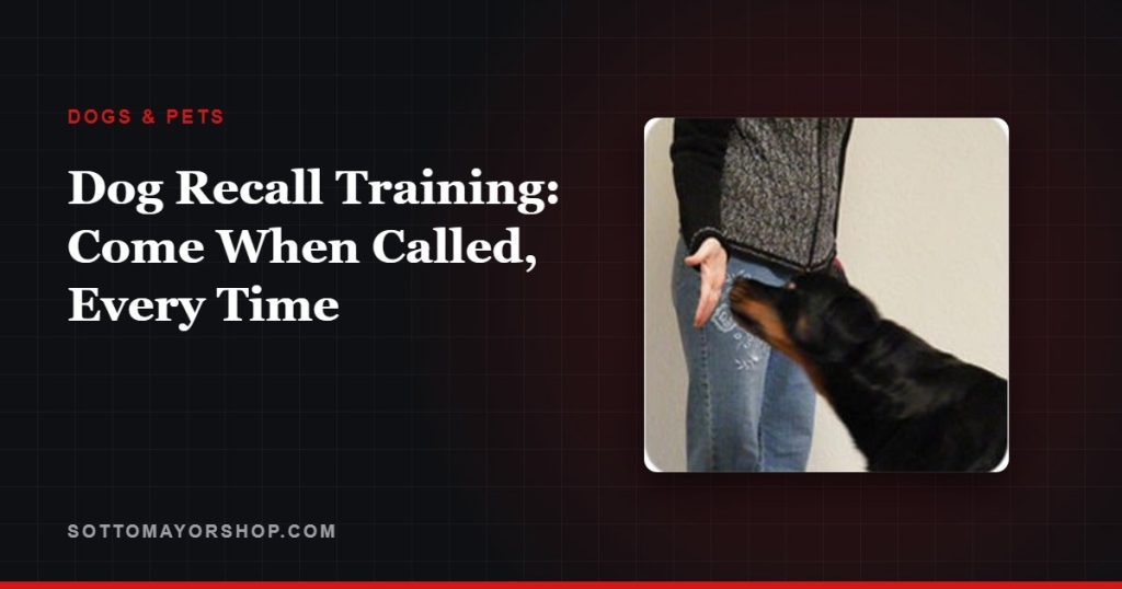 Dog Recall Training: Come When Called, Every Time