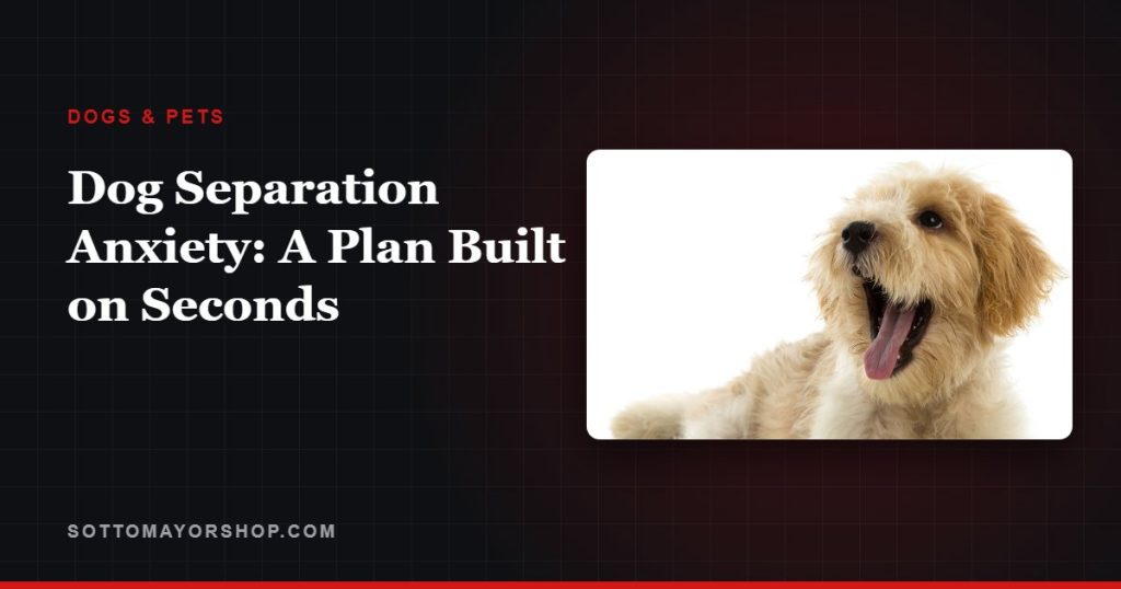 Dog Separation Anxiety: A Plan Built on Seconds