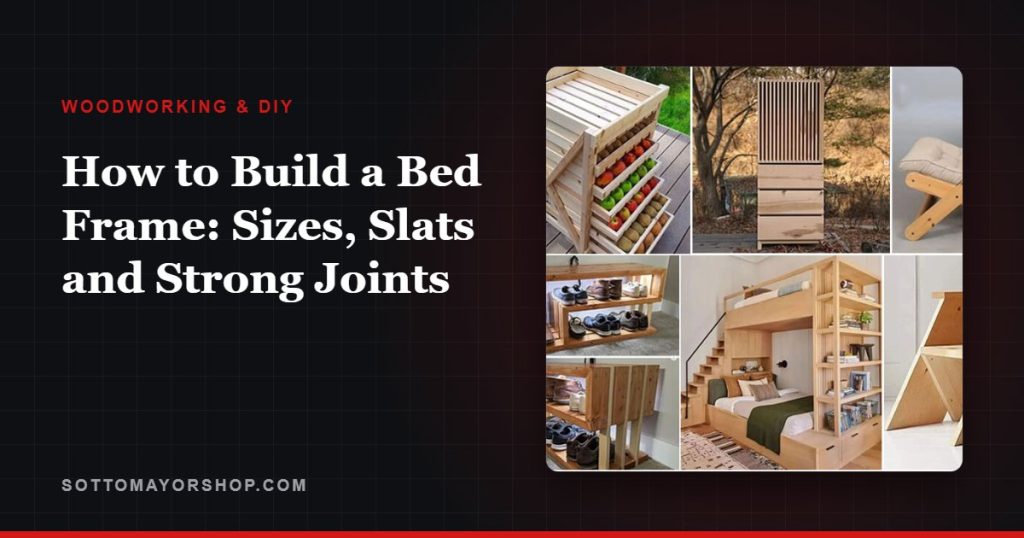 How to Build a Bed Frame: Sizes, Slats and Strong Joints