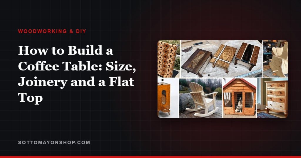 How to Build a Coffee Table: Size, Joinery and a Flat Top