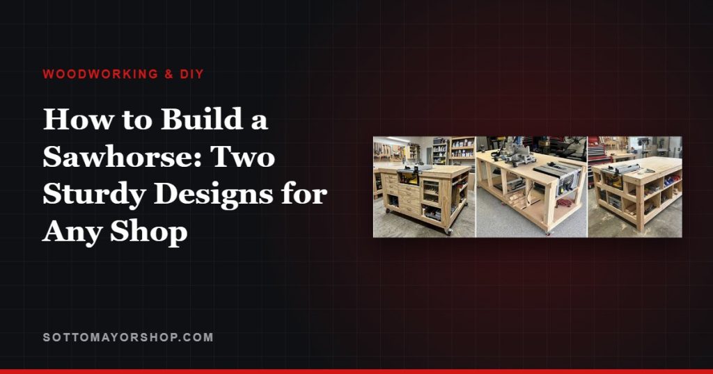 How to Build a Sawhorse: Two Sturdy Designs for Any Shop