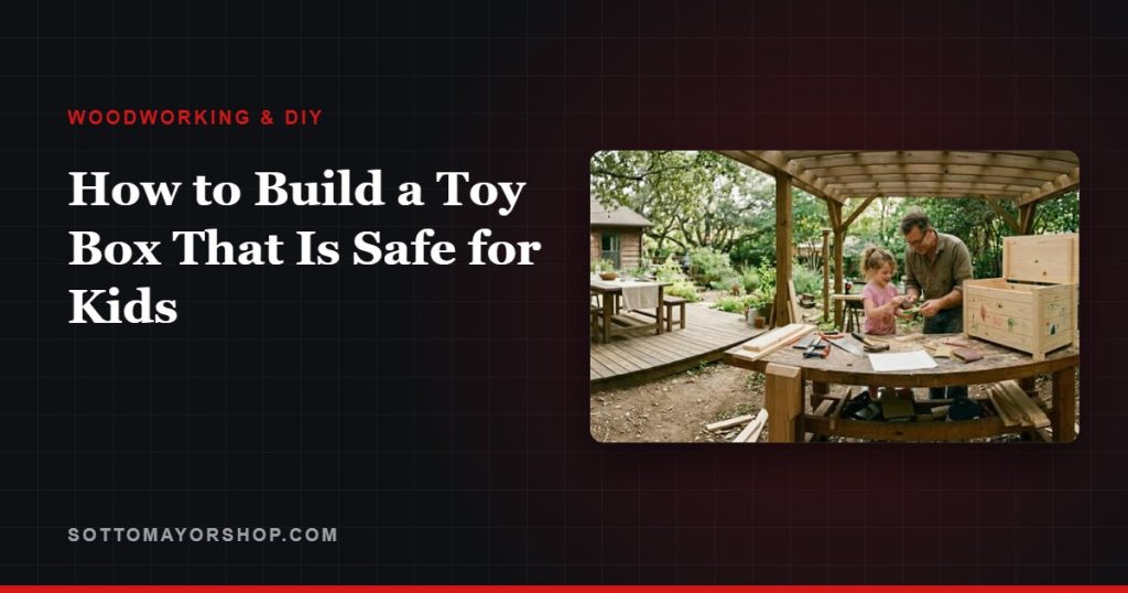 How to Build a Toy Box That Is Safe for Kids
