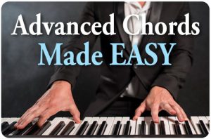 Pianoforall book cover: Advanced Chords Made Easy
