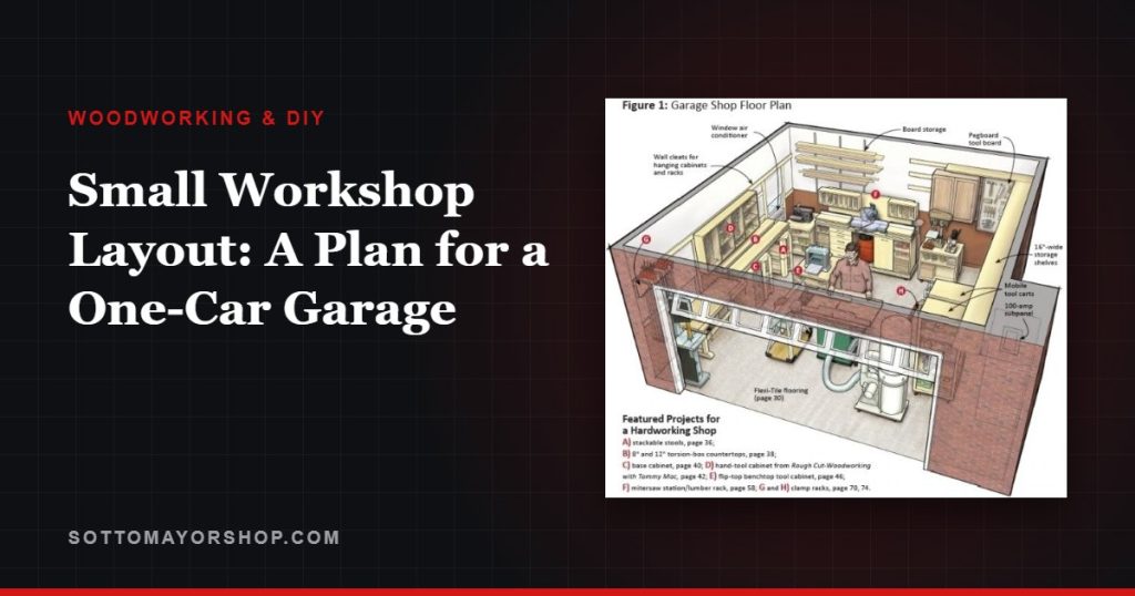 Small Workshop Layout: A Plan for a One-Car Garage
