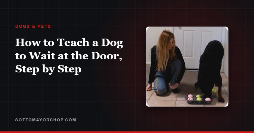 How to Teach a Dog to Wait at the Door, Step by Step